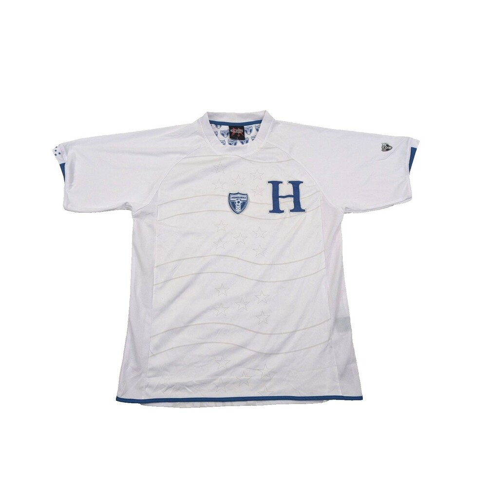 Honduras Shirt Mens M White Soccer Jersey 40x29 Más Unidos Que Nunca